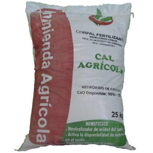 Cal hidratada Ca (OH) 2 en polvo Proveedor Perú